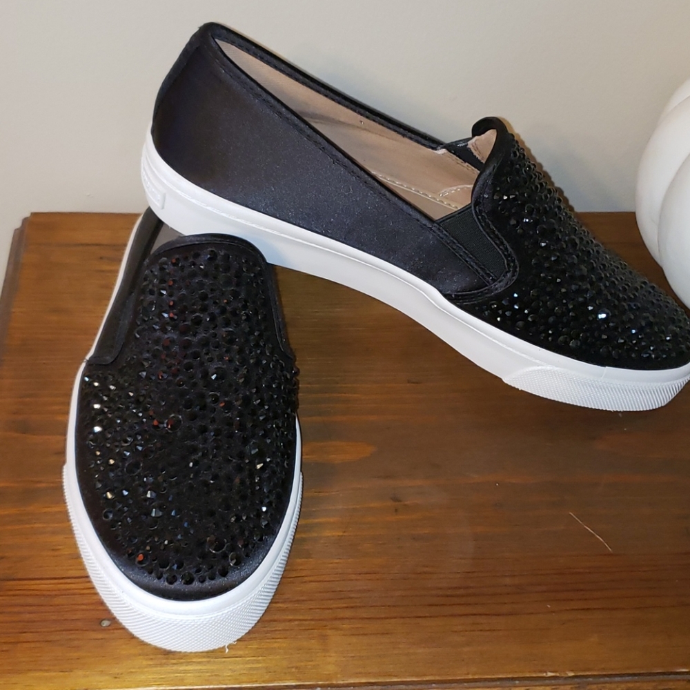 Inc black glittery shoes NWOT